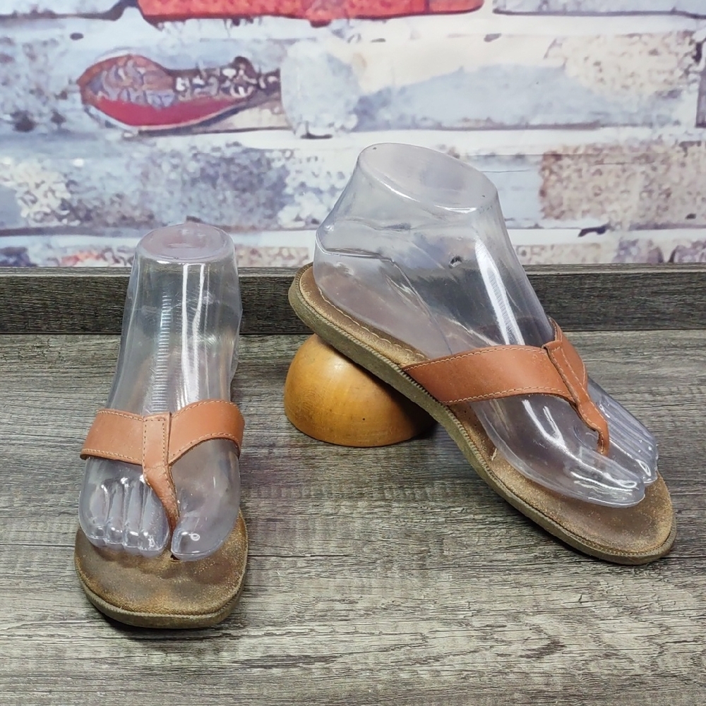 Italian Made Leather Thong Sandals